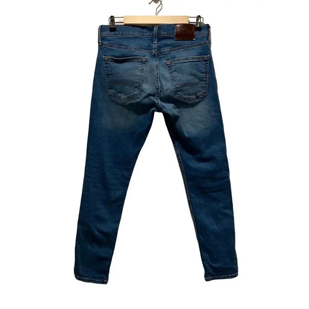 HOLLISTER men's skinny epic flex blue jeans‎ 29/30 normcore casual preppy